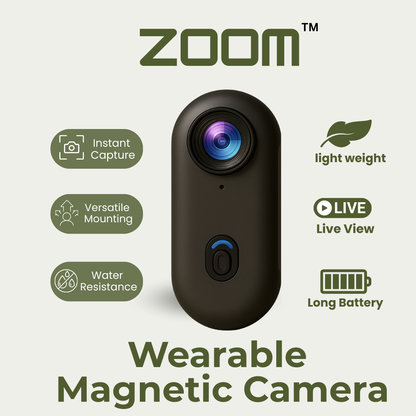 ZOOM Wearable Magnetic Camera