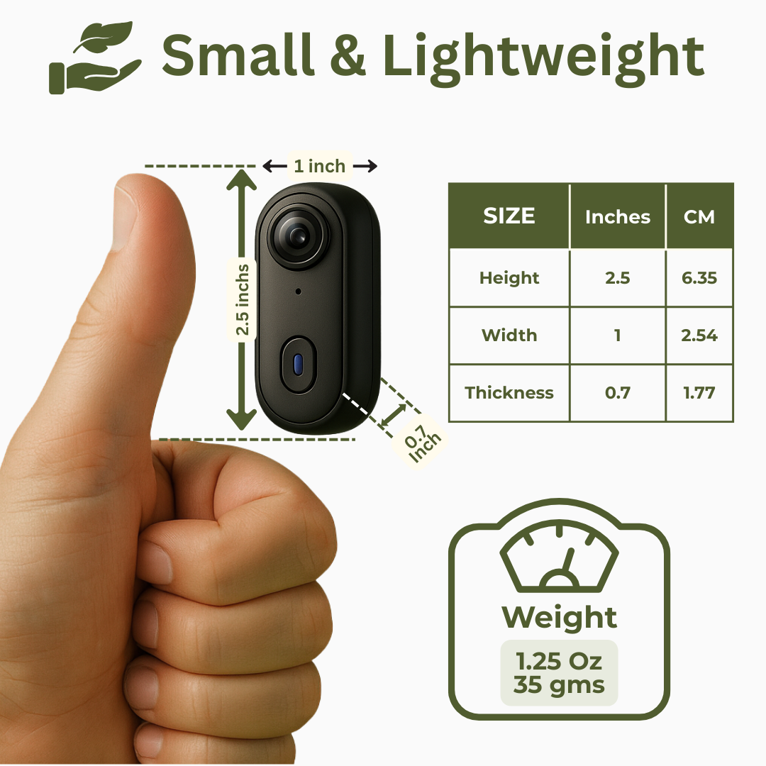 ZOOM Wearable Magnetic Camera