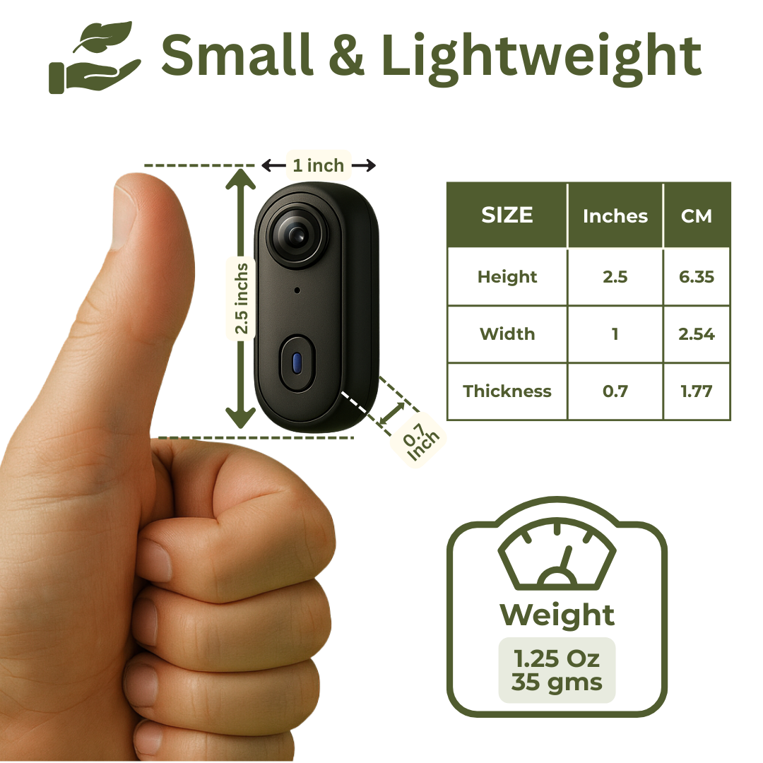 ZOOM Wearable Magnetic Camera